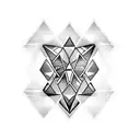 Diamond tattoo design idea