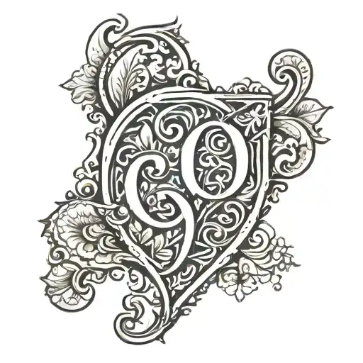 The letters C, W, M, I, W then a heart outline, Y in a vertical line  tattoo design idea