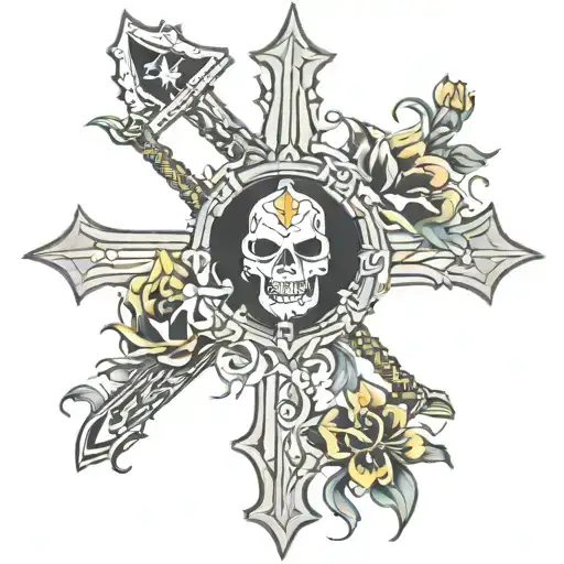 steelers cross tattoo tattoo design idea