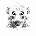 hyena monster  tattoo design idea