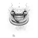 cobra desenho new tradicional tattoo design idea