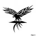 hawk tattoo design idea