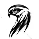 hawk tattoo design idea
