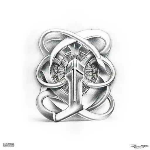 Thors Hammer tattoo design idea