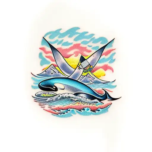 orca tattoo design idea