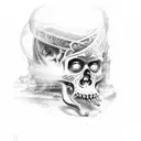 script saying "genisis 3:18" fading into dust tattoo design idea