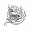 Dragon ball tattoo design idea