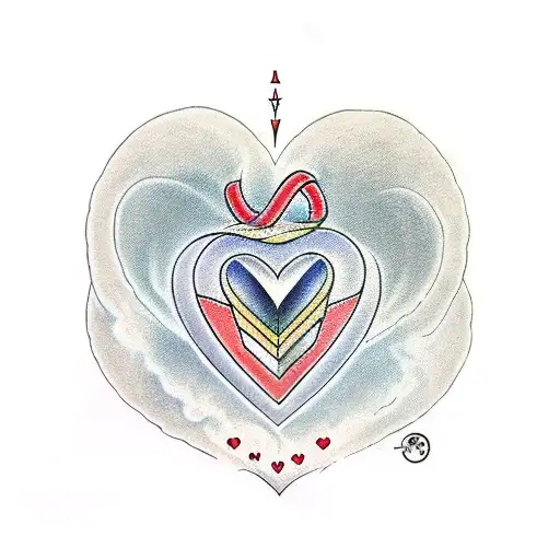 Heart with Ecclisiastes 3:11 in it tattoo design idea
