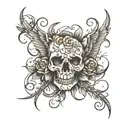 nothing ever happens by chance tattoo design idea