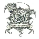 nothing ever happens by chance tattoo design idea