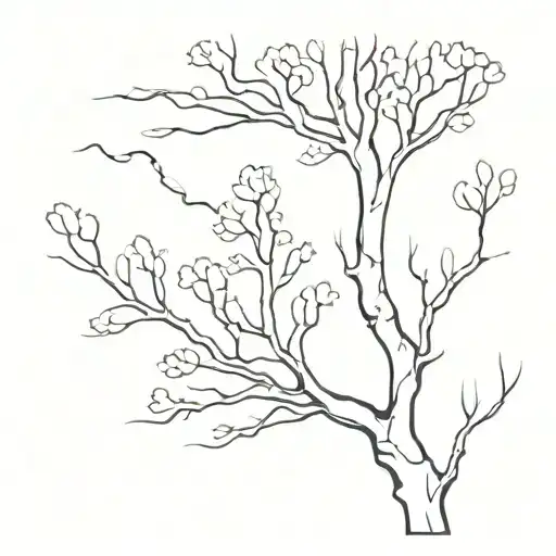 nature aspen tree tattoo design idea