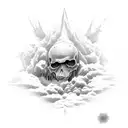 Yea, though I wakk through the Valley of the shadow of death, I will fear no evil, for you are with me tattoo design idea