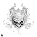 Yea, though I wakk through the Valley of the shadow of death, I will fear no evil, for you are with me tattoo design idea