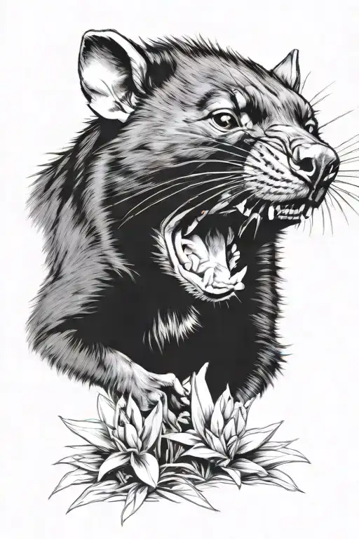 tasmanian devil tattoo design idea