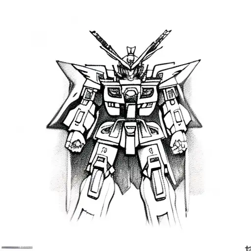 Gundam tattoo design idea