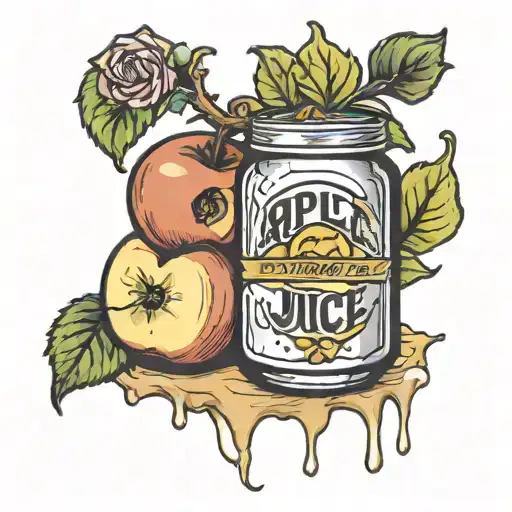 apple juice wrld tattoo design idea