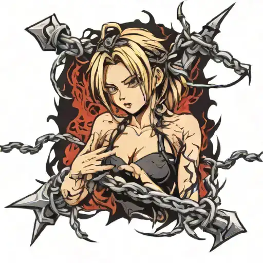 barbed wire black ink tattoo design idea