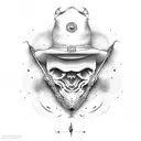 Straw hat  tattoo design idea