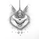 Straw hat  tattoo design idea