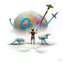 david and goliath  tattoo design idea