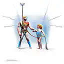 david and goliath  tattoo design idea