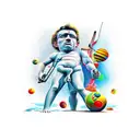 david and goliath  tattoo design idea