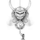 david and goliath  tattoo design idea