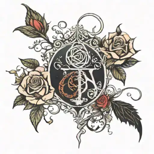  *Harry Potter*, *A Court of Thorns and Roses (ACOTAR)*, *Fourth Wing*, and Lord of the ring tattoo design idea