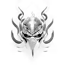 old snake character from metal gear solid tattoo design idea