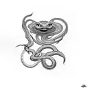 old snake character from metal gear solid tattoo design idea