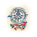 11:11 clock tattoo design idea