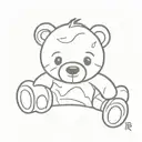 Thomas in teddy bear tattoo design idea