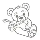 Thomas in teddy bear tattoo design idea