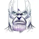 thanos tattoo design idea