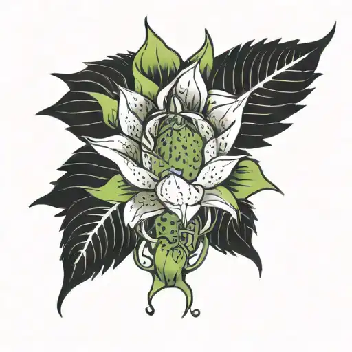dragonfruit tattoo design idea