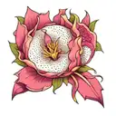 dragonfruit tattoo design idea