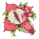 dragonfruit tattoo design idea