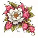 dragonfruit tattoo design idea