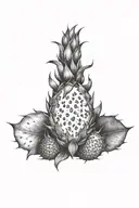 dragonfruit tattoo design idea