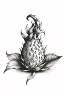 dragonfruit tattoo design idea