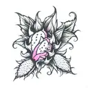 dragonfruit tattoo design idea