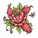 dragonfruit tattoo design idea