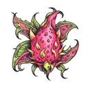 dragonfruit tattoo design idea