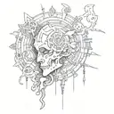 antisocial tattoo design idea