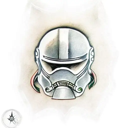 spartan helmet tattoo design idea