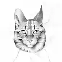 Sistine chapel but with a paw on oneside tattoo design idea