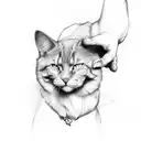 Sistine chapel but with a paw on oneside tattoo design idea