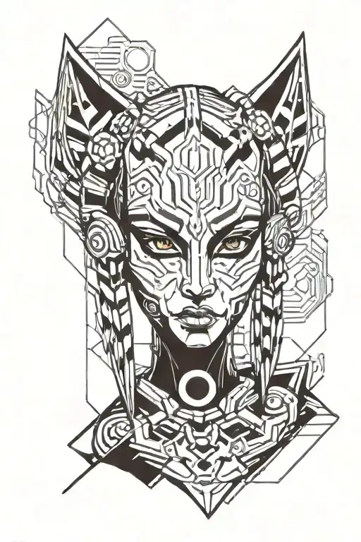 ahsoka tano's star wars face markings  tattoo design idea
