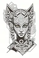 ahsoka tano's star wars face markings  tattoo design idea