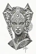 ahsoka tano's star wars face markings  tattoo design idea